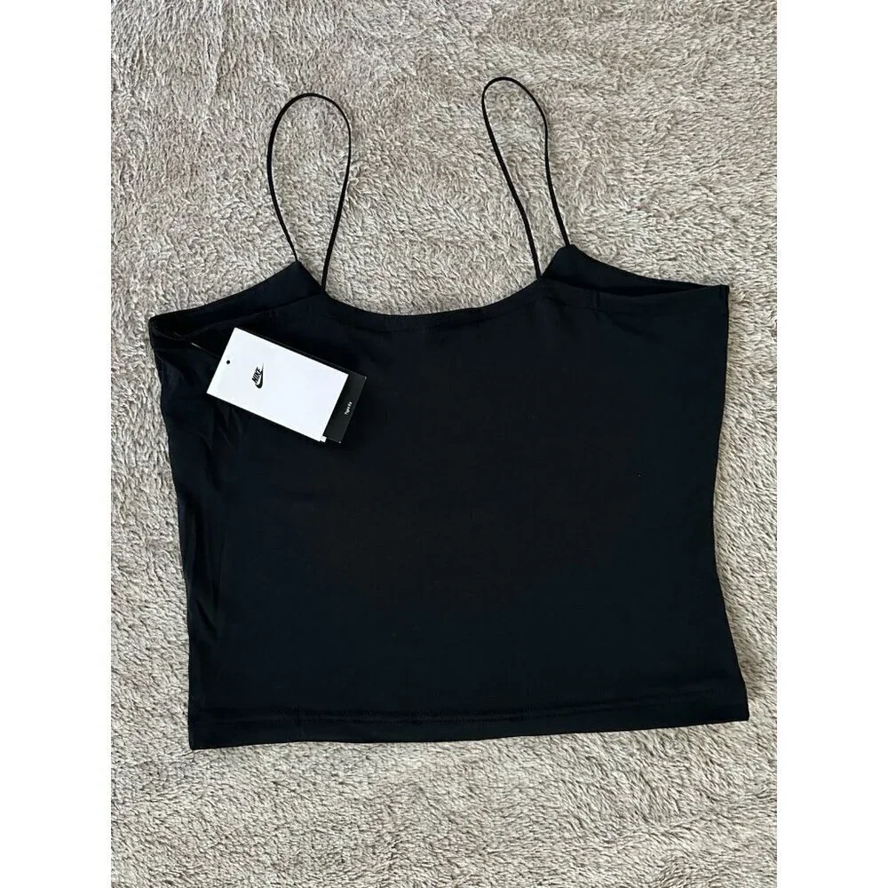 Nike Women's Sportswear Chill Knit Fitted Cami - Black Size L New